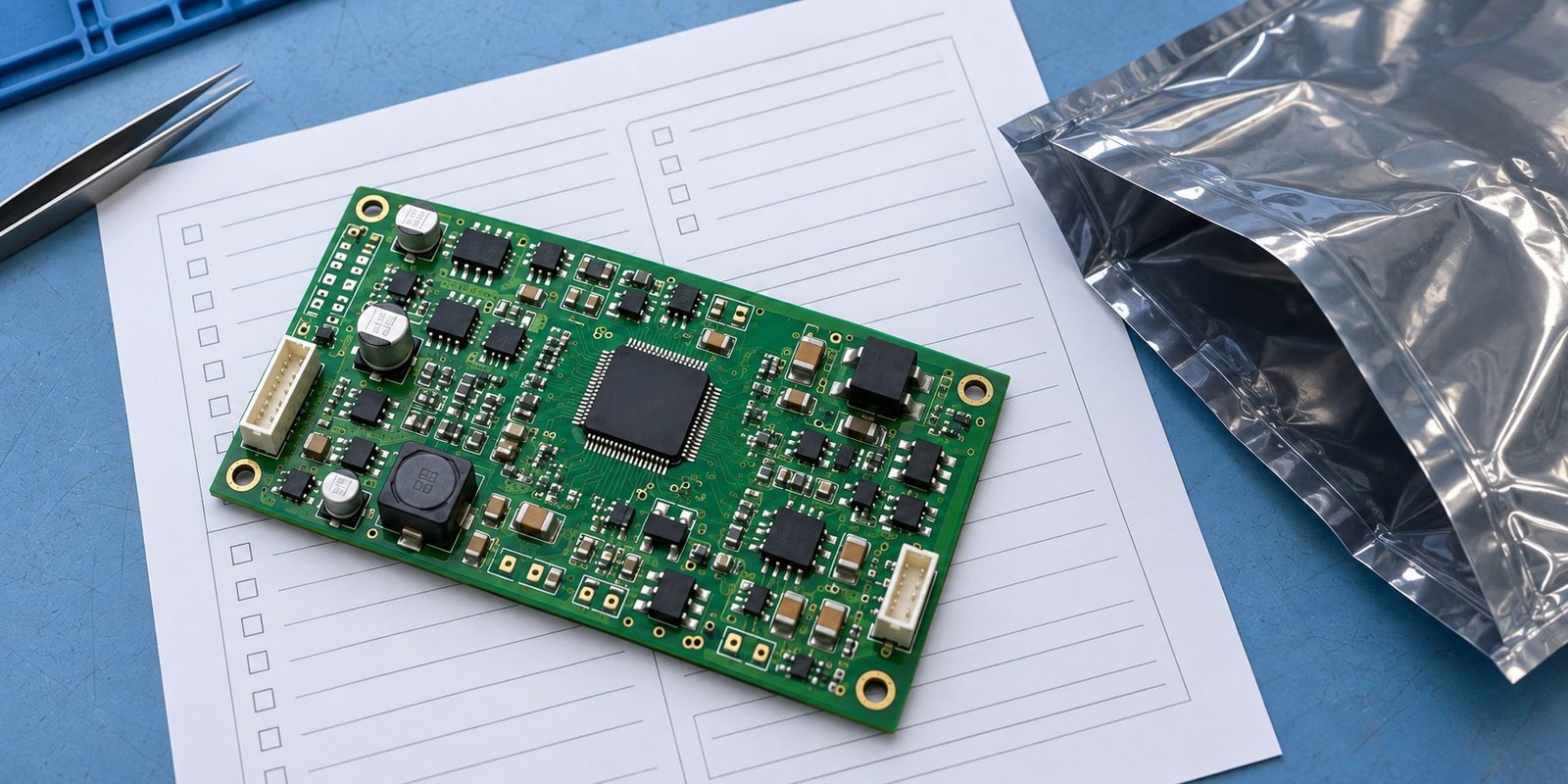 Control board prepared for a repair assessment