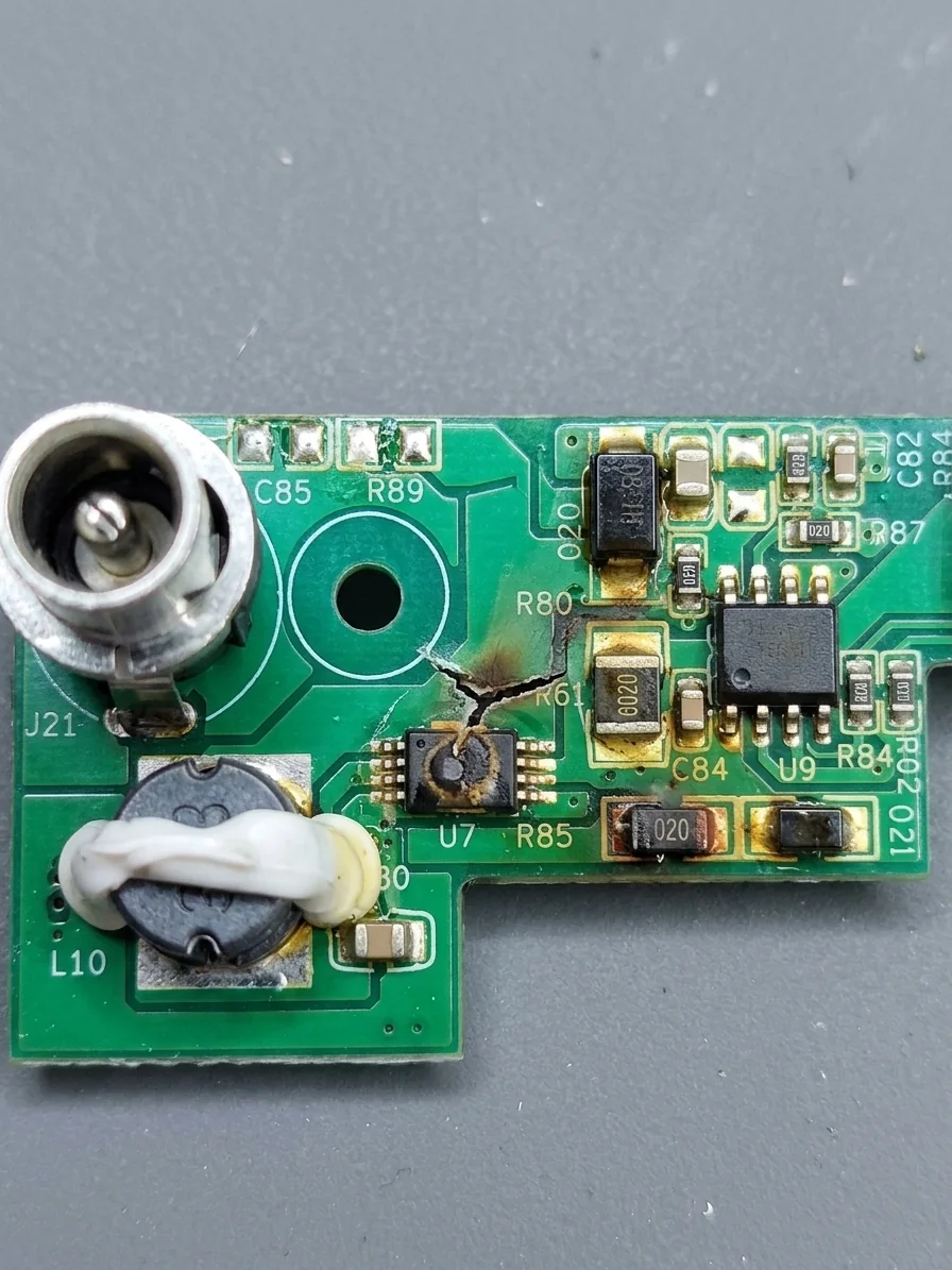 input-stage inspection on an air-pump charging board