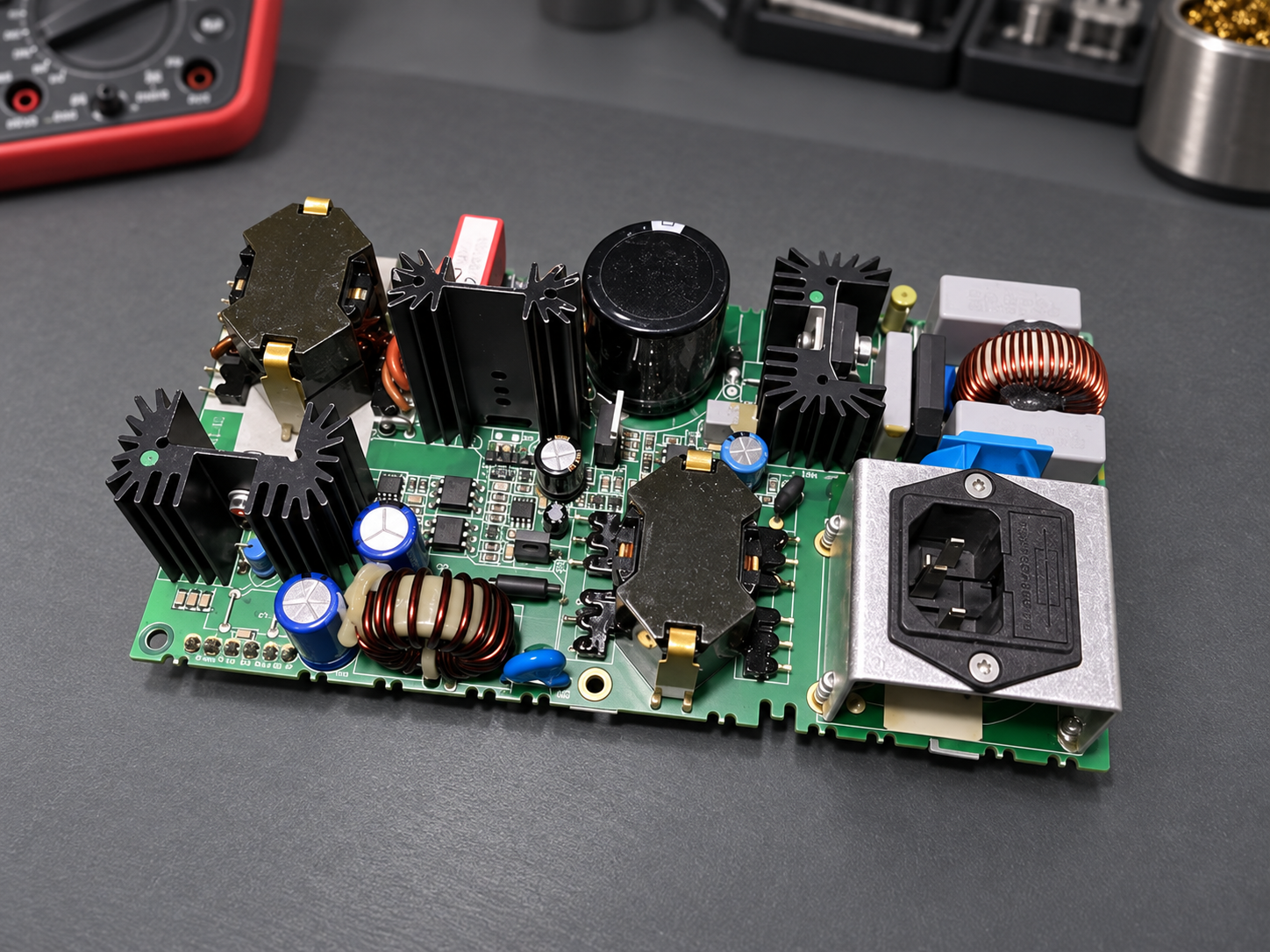 Reconstructed incoming condition of the defibrillator AC-DC power module