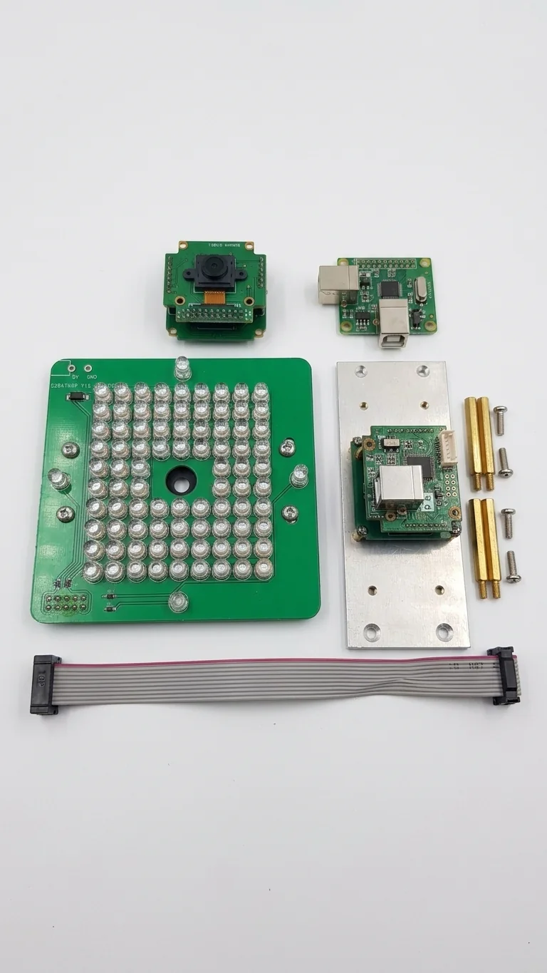 a wheel-alignment camera board assembly